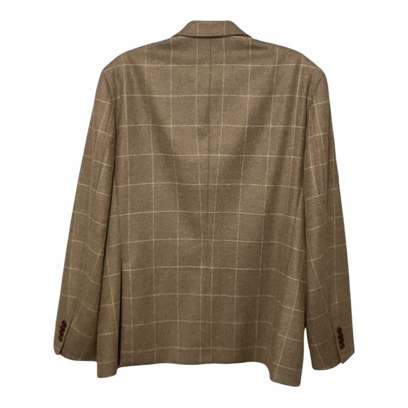 UNTUCKit Wool & Cashmere Diamond Sports Jacket Gray/Brown Check 44R - Picture 2 of 2